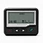Front flat view of the WEX W8001 ip67 alphanumeric pager, showcasing its versatile 4-line or 8-line alphanumeric screen.
